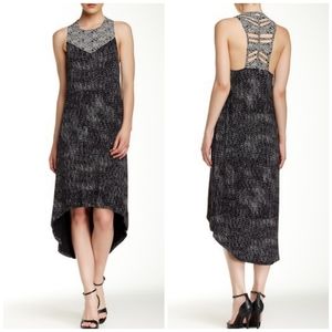 RVCA Lilliana Mixed Print Hi-Lo Dress